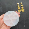 Heart Circle mold Silicone earrings mould for resin and epoxy for dangle earrings - Luxy Kraft