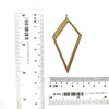 6 pcs Rhombus Earrings components Earrings findings DIY jewelry Raw brass connectors Geometry shape charms - Luxy Kraft