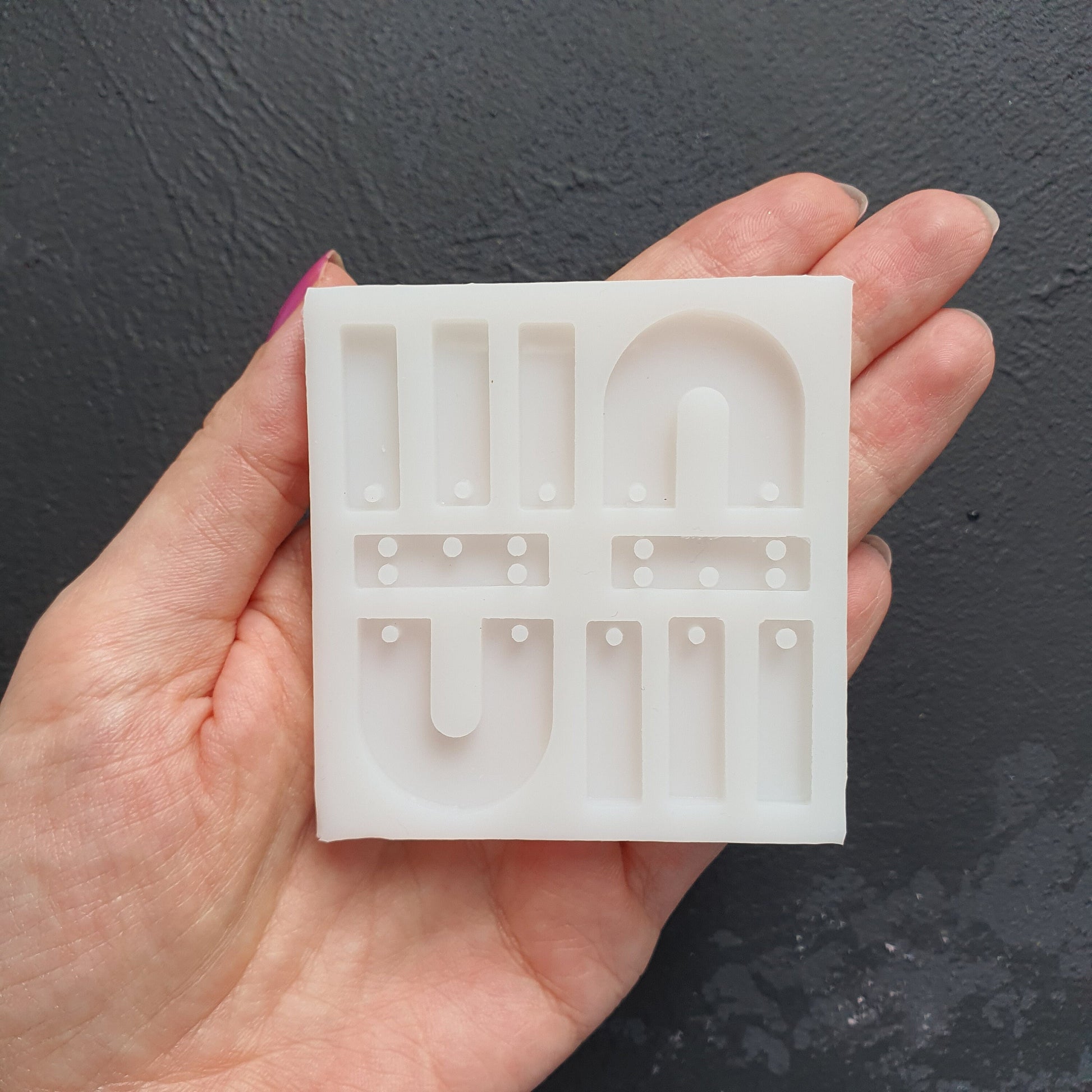 Silicone earring mold Jewelry Resin mould for resin and epoxy