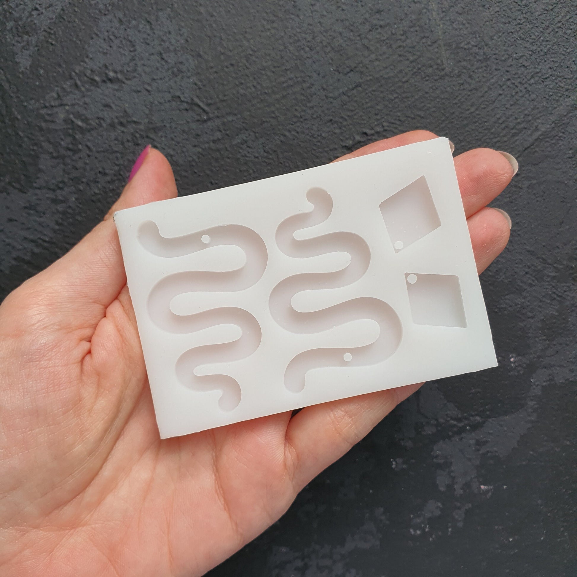 Snake Silicone earring mold Jewelry Resin mould for resin and epoxy