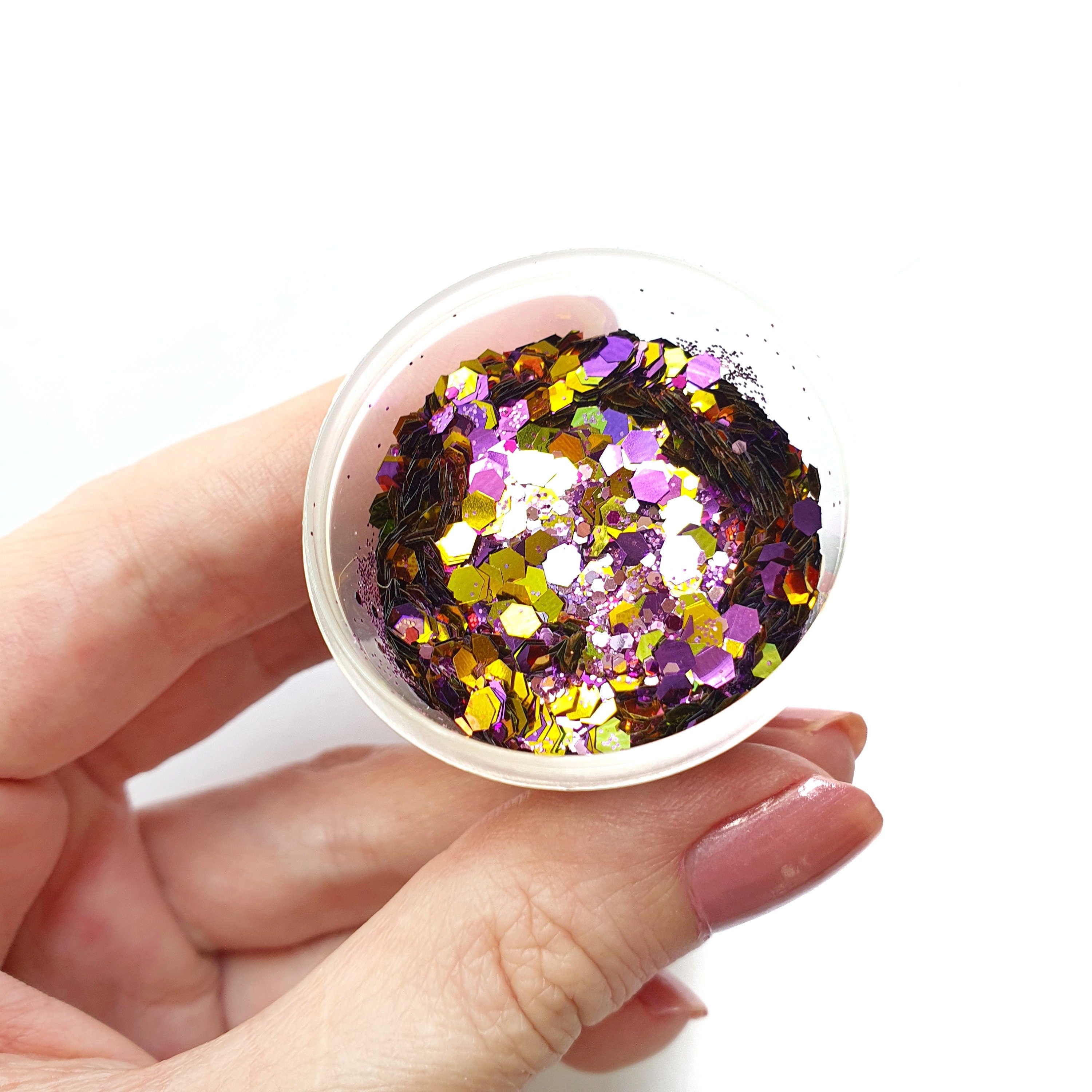 Gold Violet Mix Chunky glitter for Resin Epoxy crafts