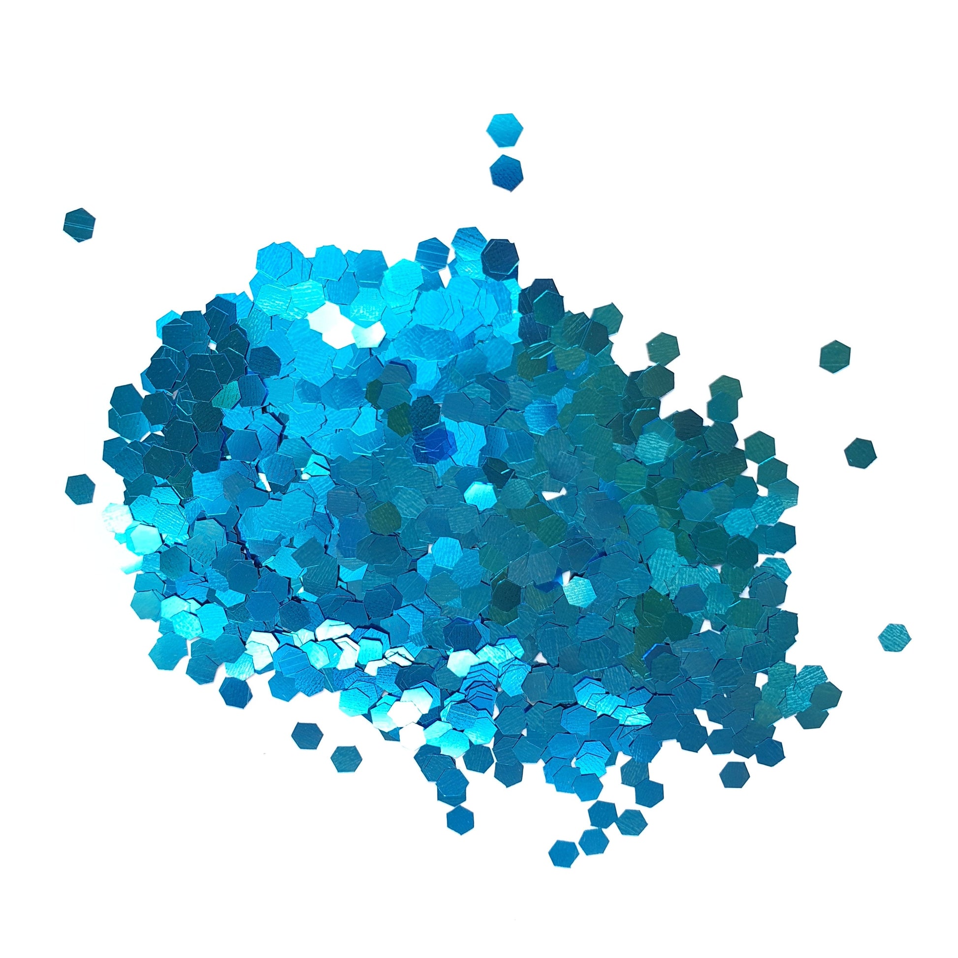Blue Hexagon Chunky glitter for Resin Epoxy crafts - Luxy Kraft
