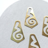 12 pcs Pentagon Earrings components Earrings findings DIY jewelry Raw brass blanks charms Pendants - Luxy Kraft