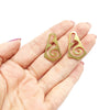 12 pcs Pentagon Earrings components Earrings findings DIY jewelry Raw brass blanks charms Pendants - Luxy Kraft