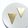 4 pcs Triangle Geometric Earrings components Earrings findings DIY jewelry Raw brass blanks charms Pendants - Luxy Kraft