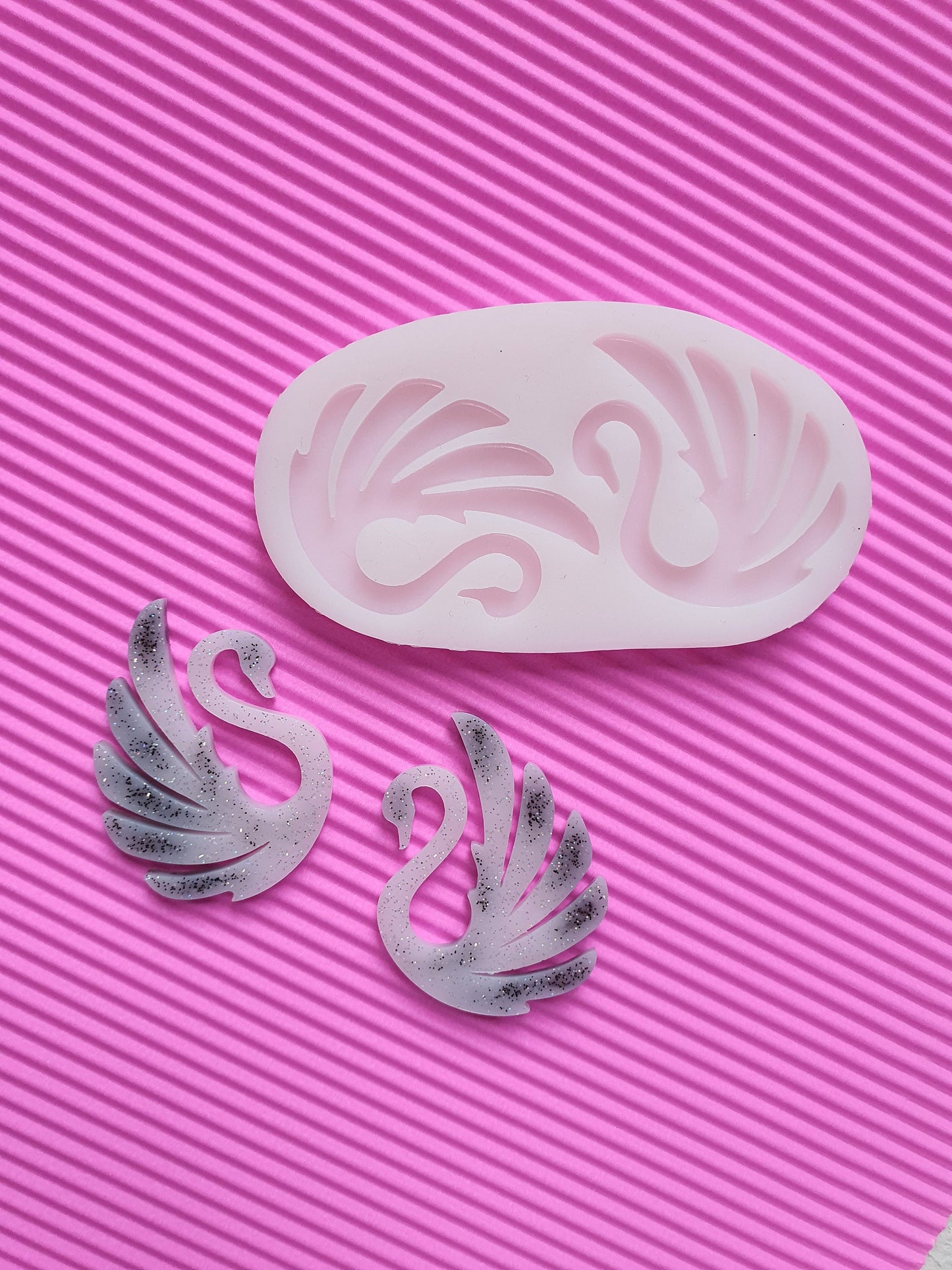 Swan mold Silicone earrings mold mould for resin and epoxy