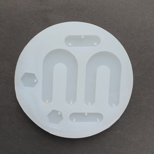 Silicone earrings Geometry mold mould for resin and epoxy - Luxy Kraft