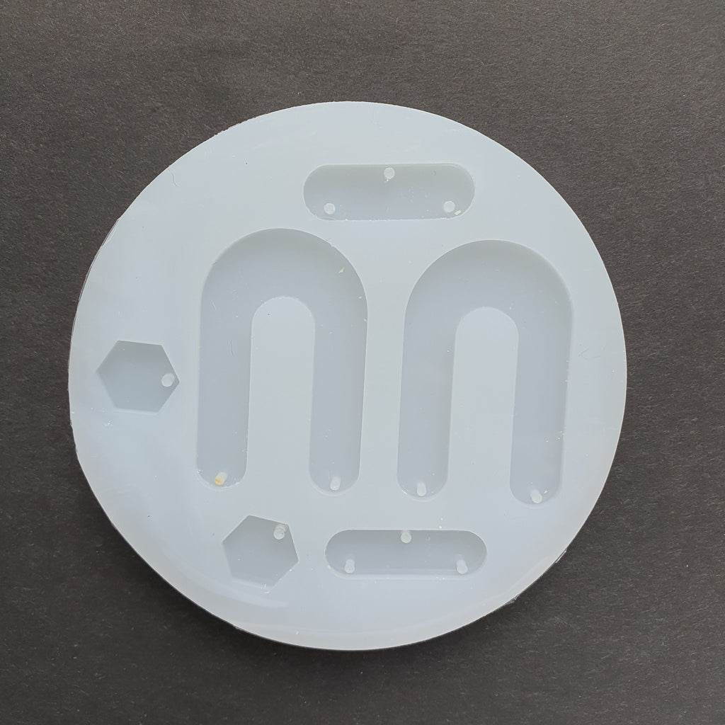 Silicone earrings Geometry mold mould for resin and epoxy - Luxy Kraft