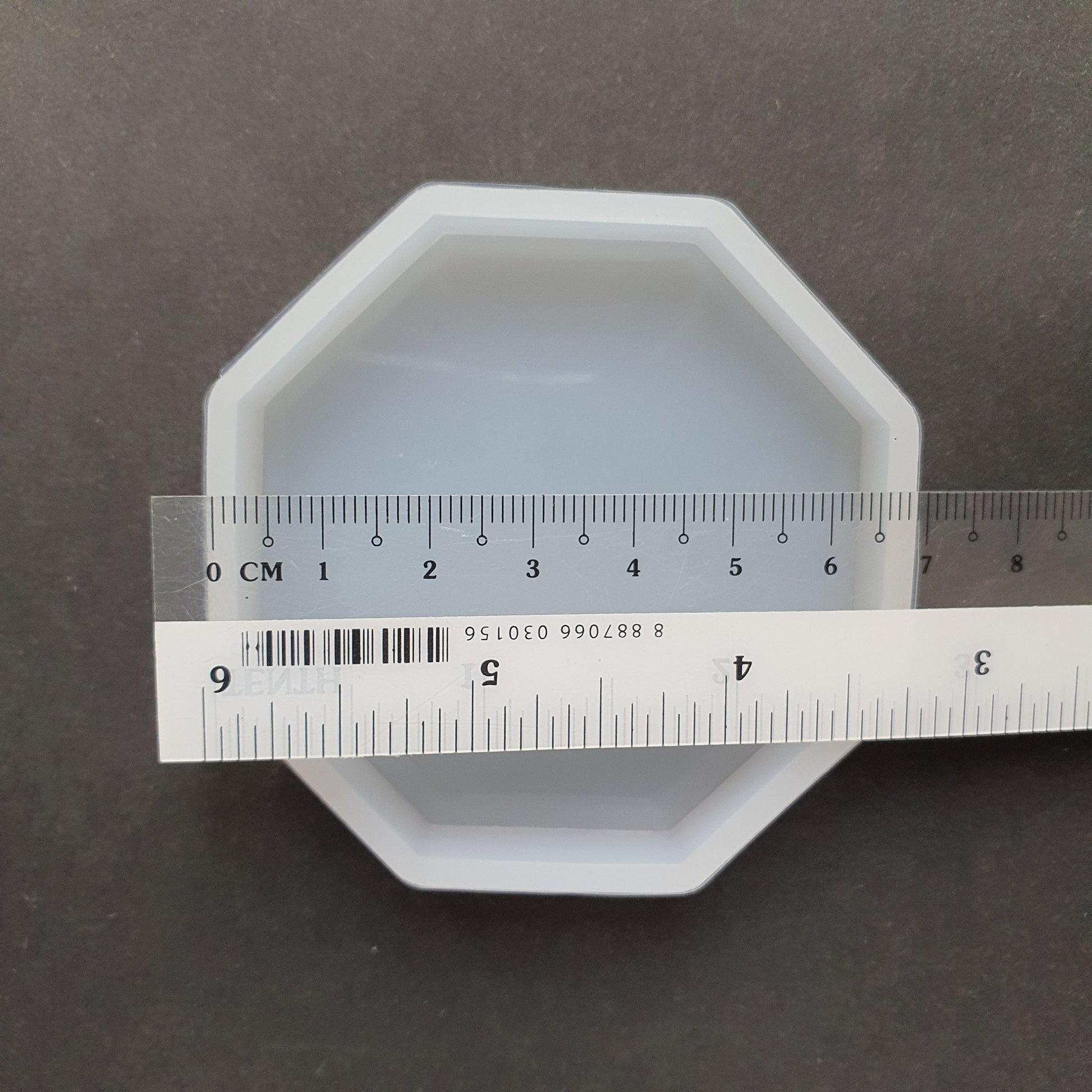 Octagon Coaster silicone mold Resin Epoxy Jesmonite mold 6.5 cm - Luxy Kraft