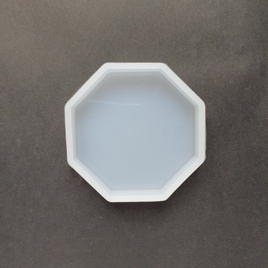 Octagon Coaster silicone mold Resin Epoxy Jesmonite mold 6.5 cm - Luxy Kraft