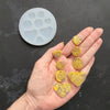 Heart Circle mold Silicone earrings mould for resin and epoxy for dangle earrings - Luxy Kraft