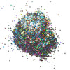 Dark Silver Hologram Hexagon Chunky glitter for Resin Epoxy crafts - Luxy Kraft