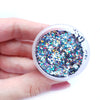 Dark Silver Hologram Hexagon Chunky glitter for Resin Epoxy crafts - Luxy Kraft