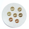 6 pcs Love in circle Earrings components Earrings findings DIY jewelry Raw brass connectors Geometry shape charms - Luxy Kraft