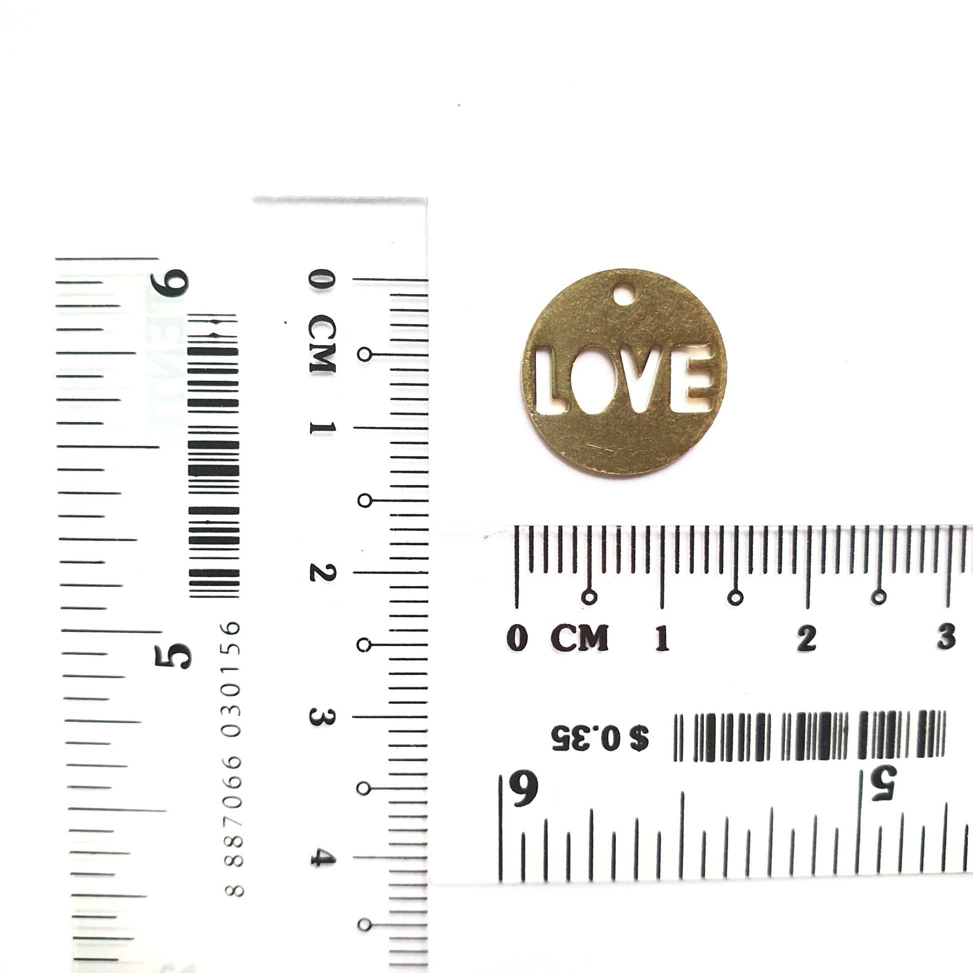 6 pcs Love in circle Earrings components Earrings findings DIY jewelry Raw brass connectors Geometry shape charms - Luxy Kraft