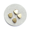6 pcs Ribbon Crimps Earrings components Earrings findings DIY jewelry Raw brass connectors Geometry shape charms