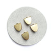 6 pcs Ribbon Crimps Earrings components Earrings findings DIY jewelry Raw brass connectors Geometry shape charms - Luxy Kraft