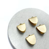 6 pcs Ribbon Crimps Earrings components Earrings findings DIY jewelry Raw brass connectors Geometry shape charms - Luxy Kraft