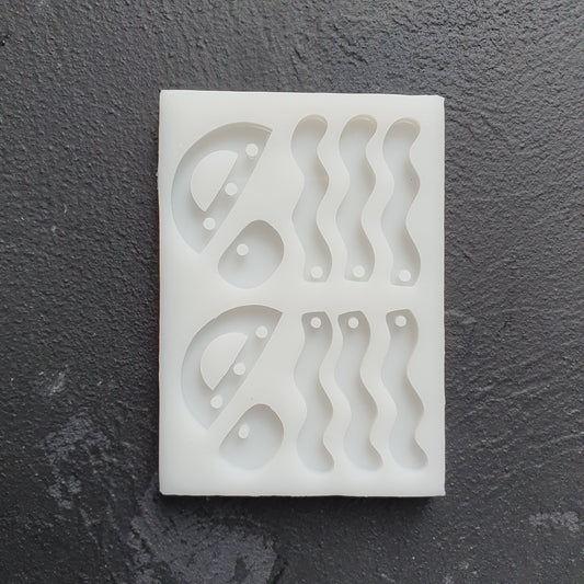 Silicone earring mold Jewelry Resin mould for resin and epoxy - Luxy Kraft