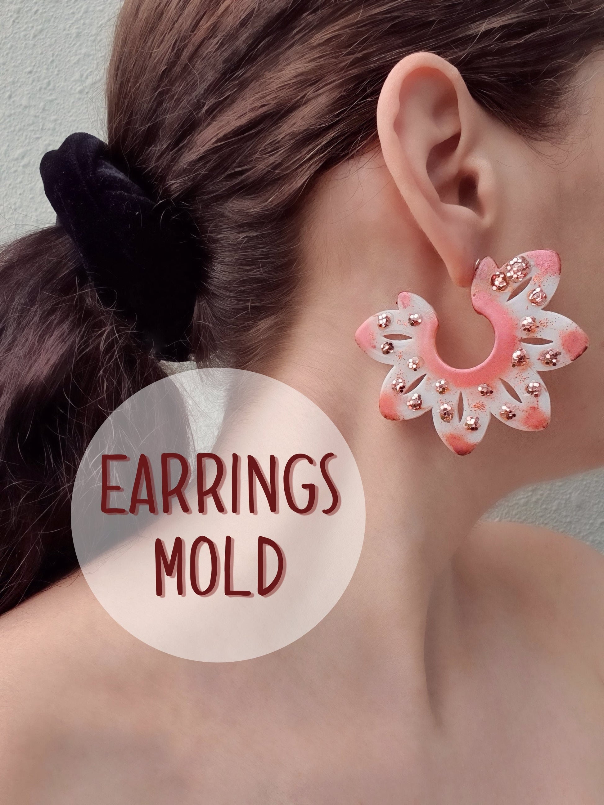 Flower Silicone earring mold Jewelry Resin mould for resin and epoxy - Luxy Kraft