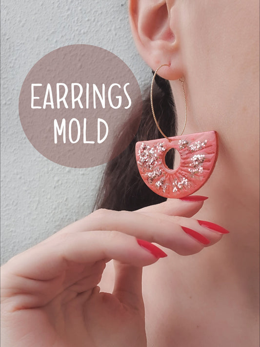 Silicone earring mold Jewelry Resin mould for resin and epoxy