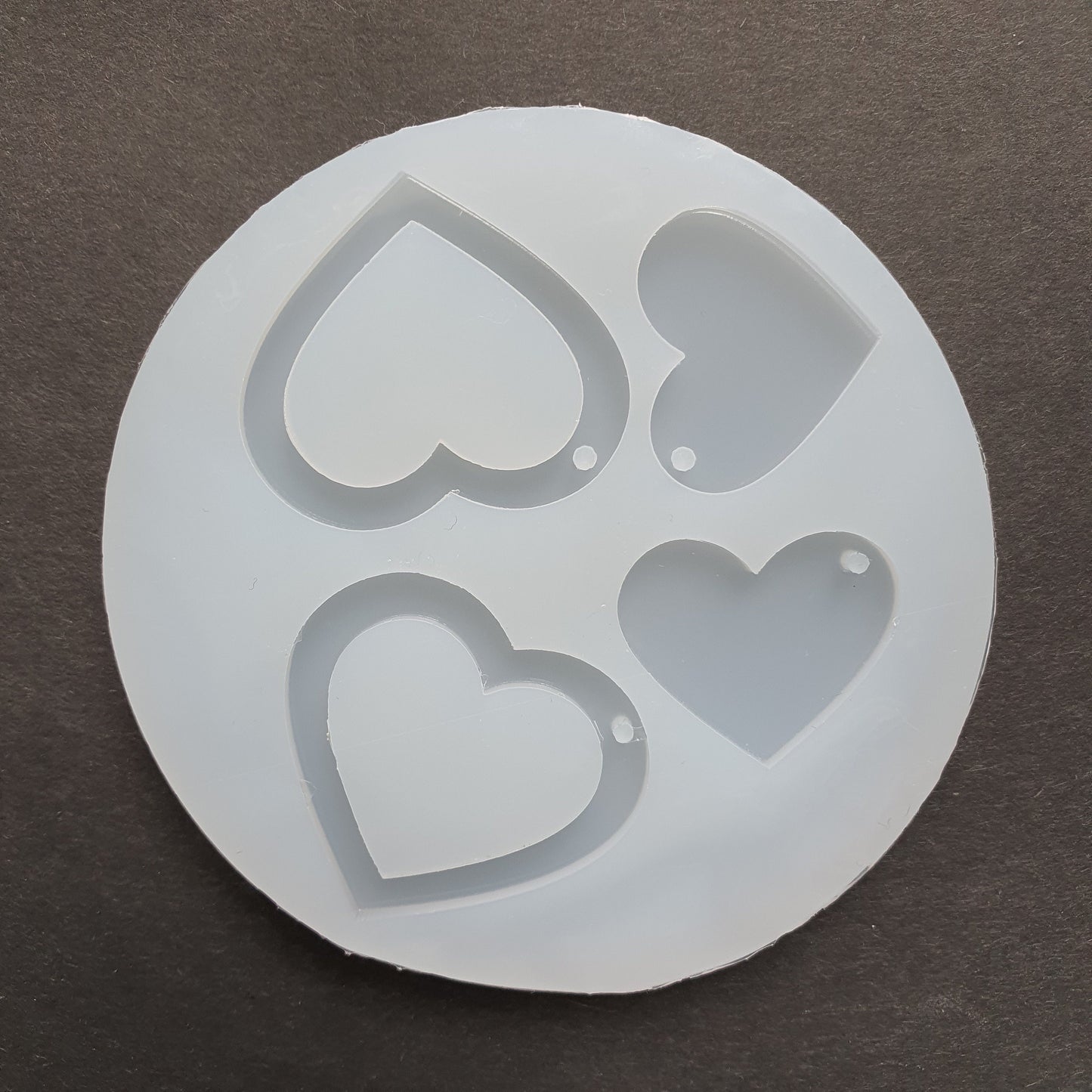 Silicone earrings Heart mold mould for resin and epoxy - Luxy Kraft