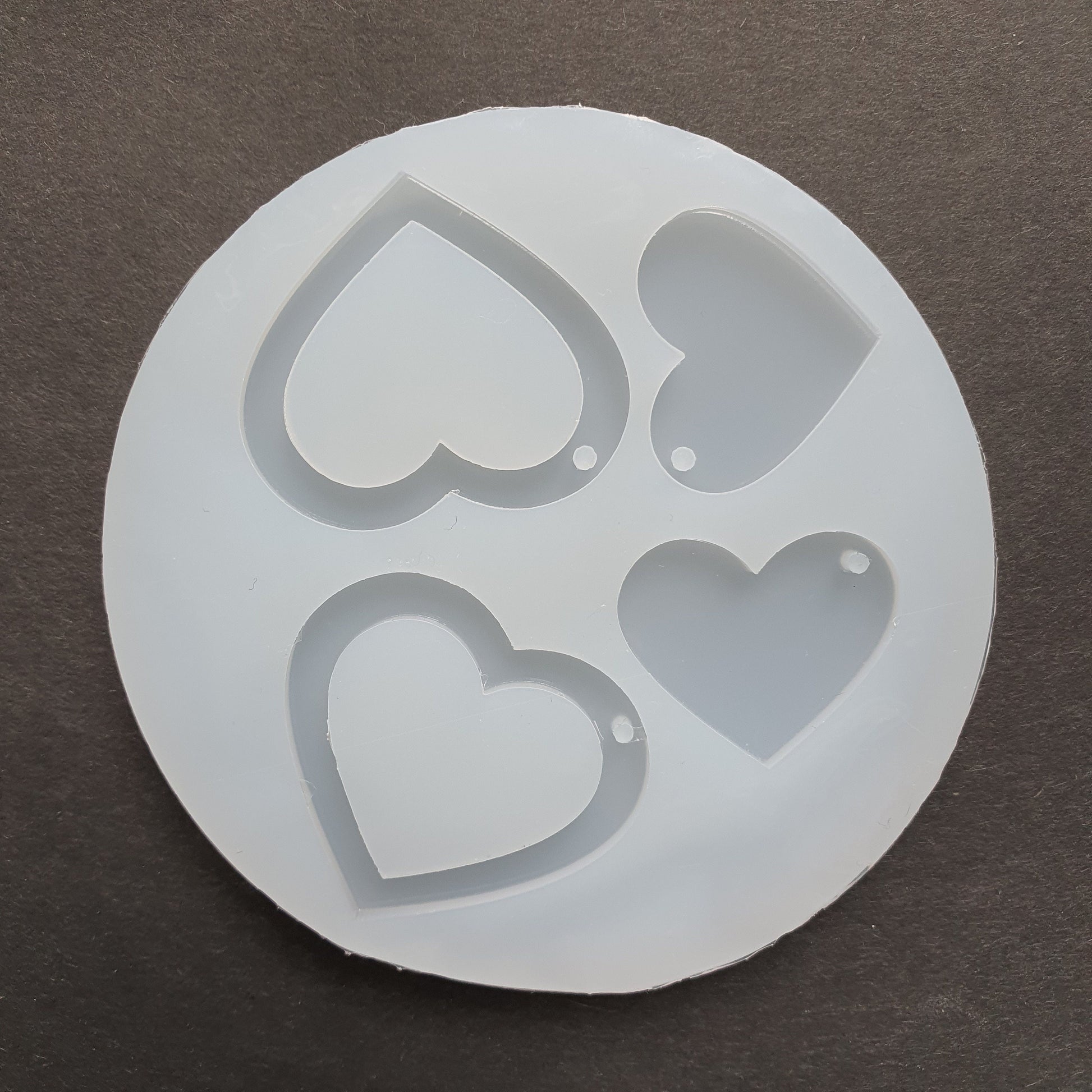 Silicone earrings Heart mold mould for resin and epoxy - Luxy Kraft