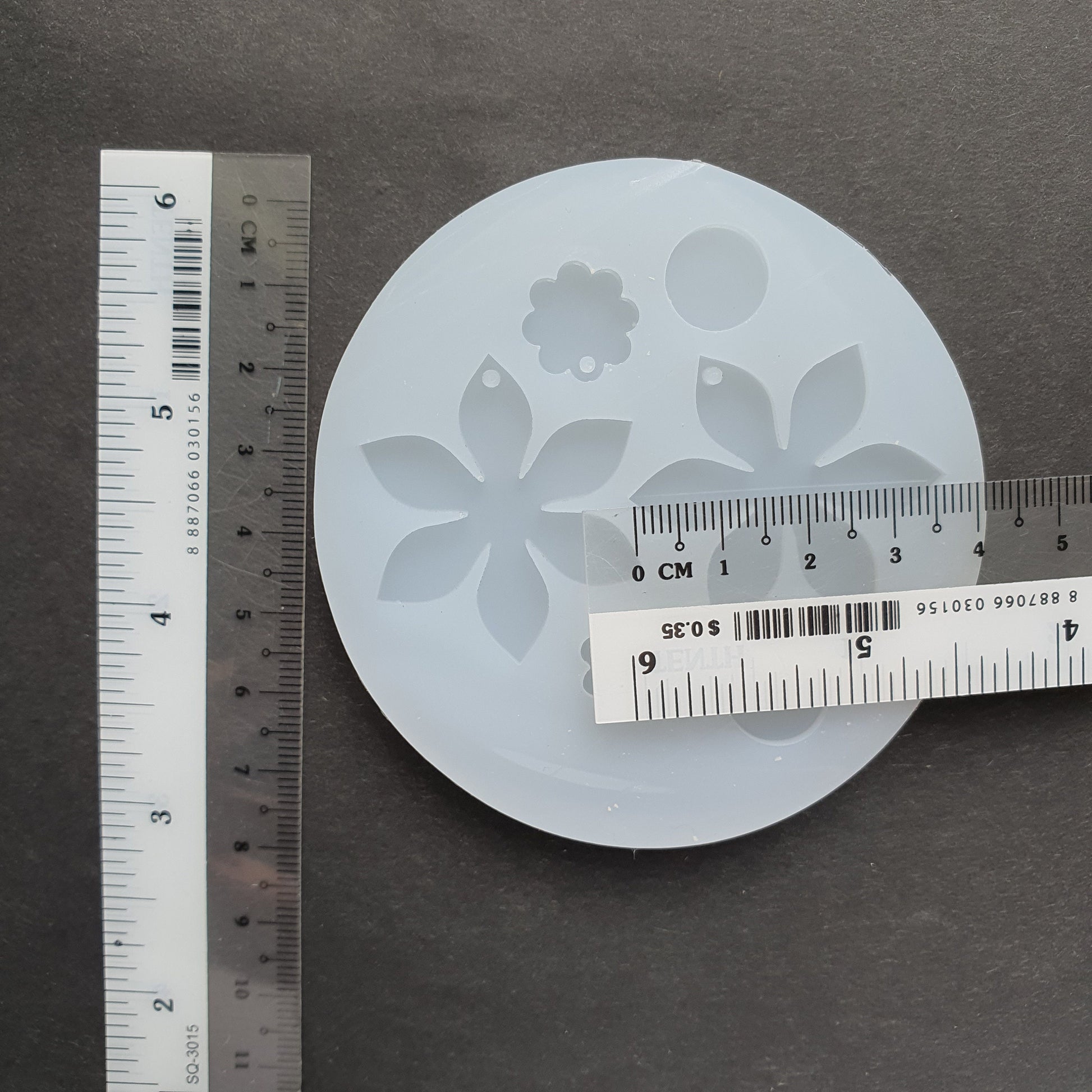 Silicone earrings Flower mold mould for resin and epoxy - Luxy Kraft