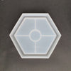 Hexagon Coaster silicone mold Resin Epoxy Jesmonite mold 11.5 cm - Luxy Kraft