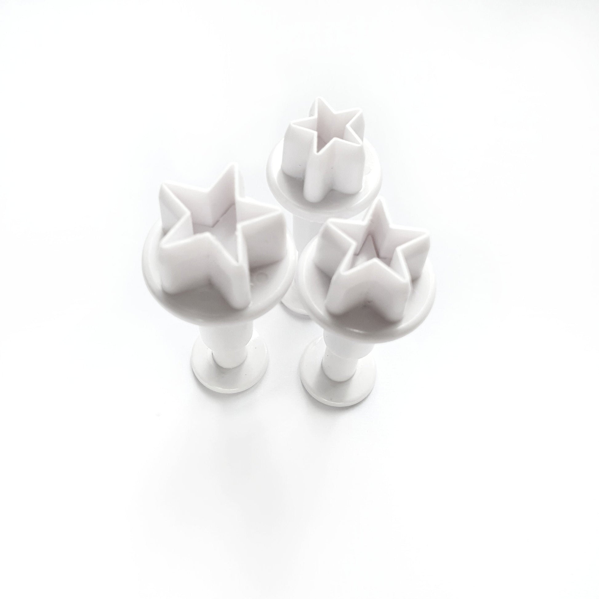 3 pcs Stars cutters Geometry shapes for polymer clay - Luxy Kraft