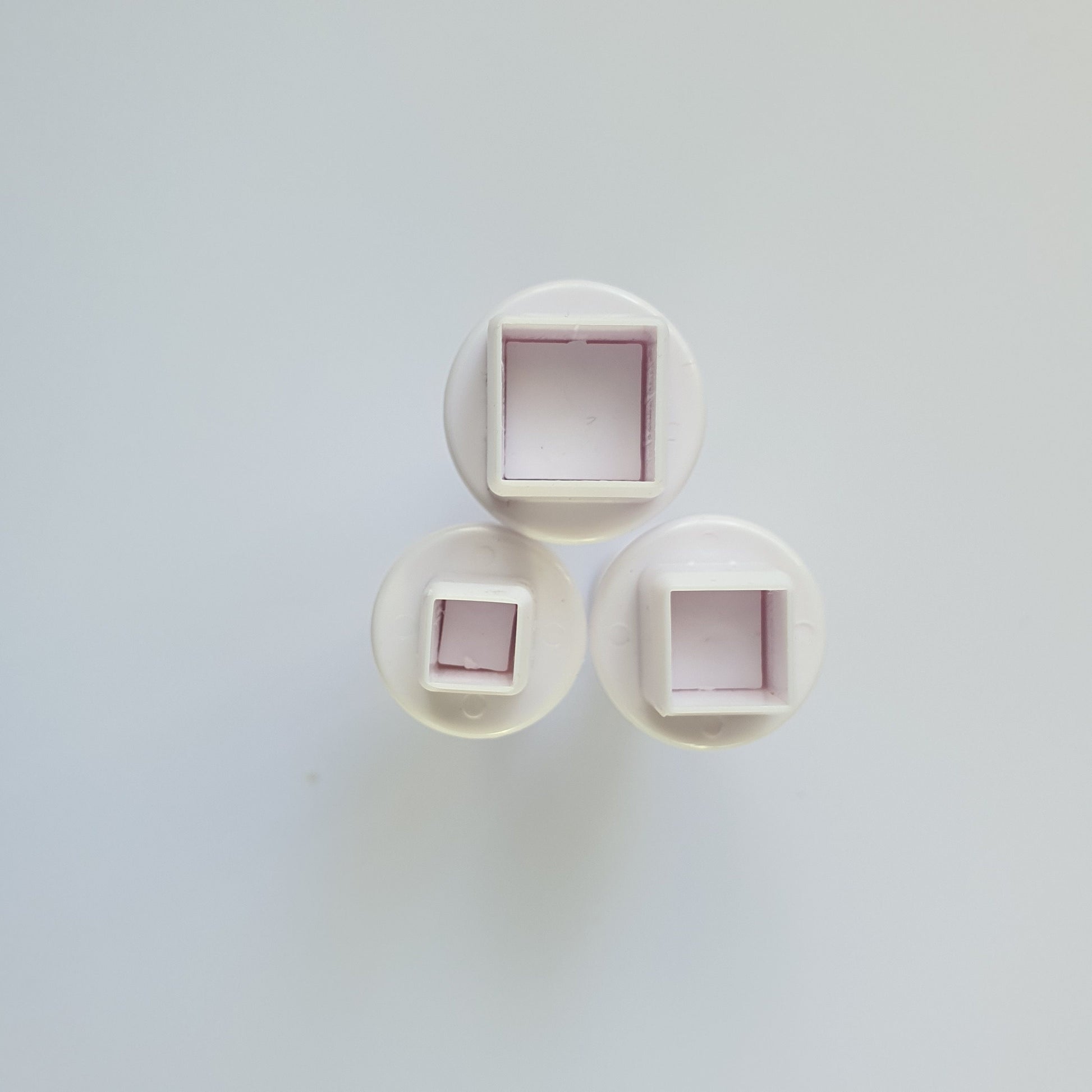 3 pcs Square cutters Geometry shapes for polymer clay - Luxy Kraft