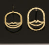 10 pcs Earrings stud components Lips Geometric Oval studs Earrings findings DIY jewelry 5 pairs - Luxy Kraft