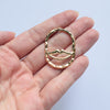 10 pcs Earrings stud components Lips Geometric Oval studs Earrings findings DIY jewelry 5 pairs - Luxy Kraft
