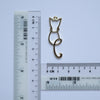 Cat Earrings components Earrings findings DIY jewelry connectors animal shape charms