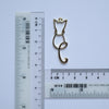 10 pcs Cat Earrings components Earrings findings DIY jewelry connectors animal shape charms - Luxy Kraft