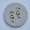 Cat Earrings components Earrings findings DIY jewelry connectors animal shape charms