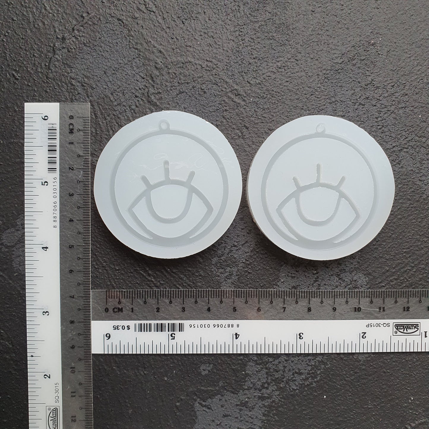 Pair of eyes Silicone earring mold Jewelry Resin mould for resin and epoxy - Luxy Kraft