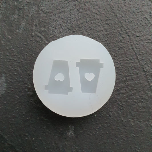 Silicone earring mold Coffee cup Jewelry Resin mould for resin and epoxy