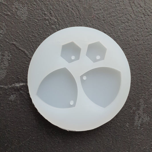Silicone earring mold Geometry Jewelry Resin mould for resin and epoxy - Luxy Kraft
