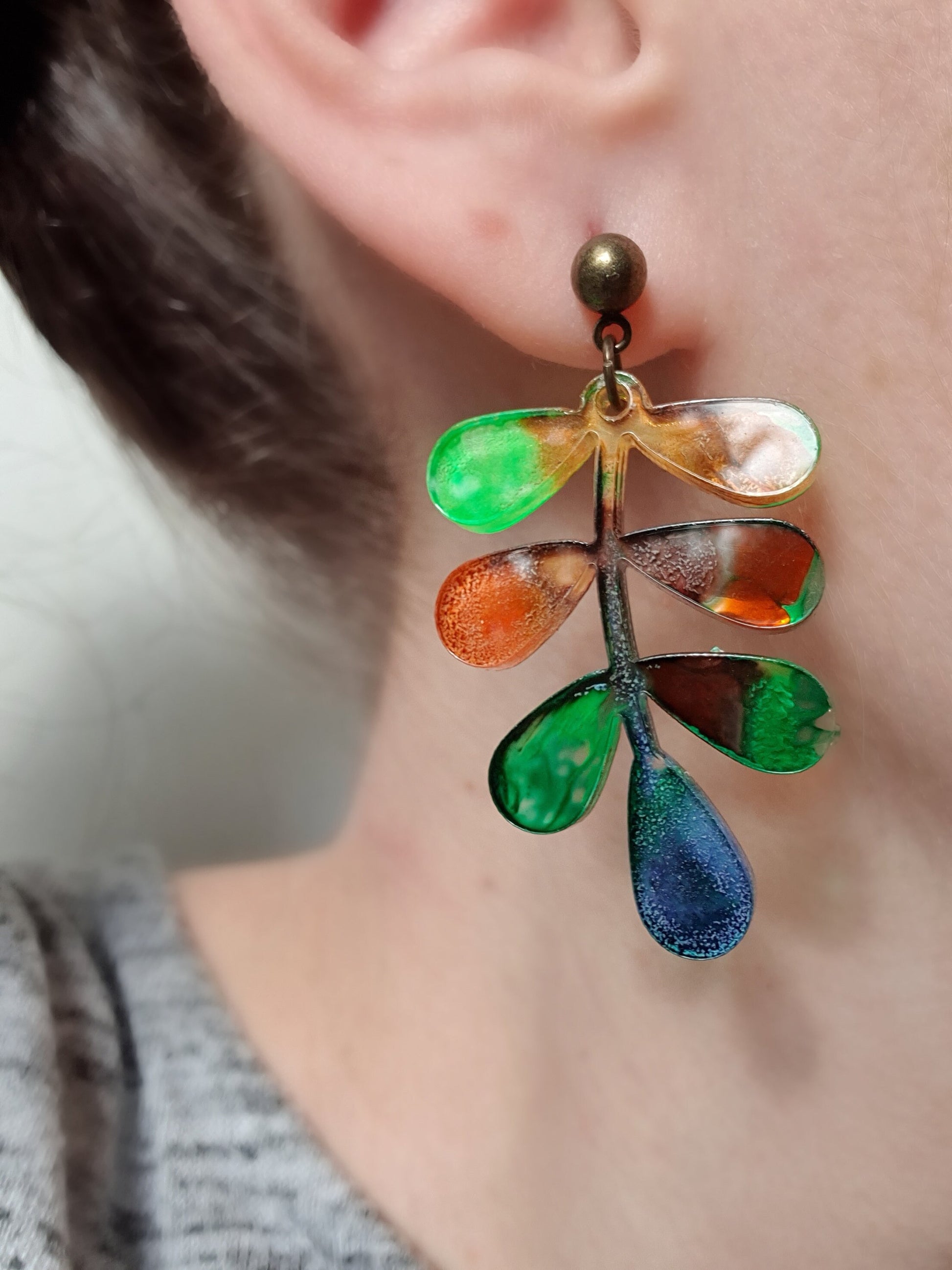 Silicone earring Leaves mold Jewelry Resin mould for resin and epoxy