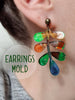 Silicone earring Leaves mold Jewelry Resin mould for resin and epoxy - Luxy Kraft