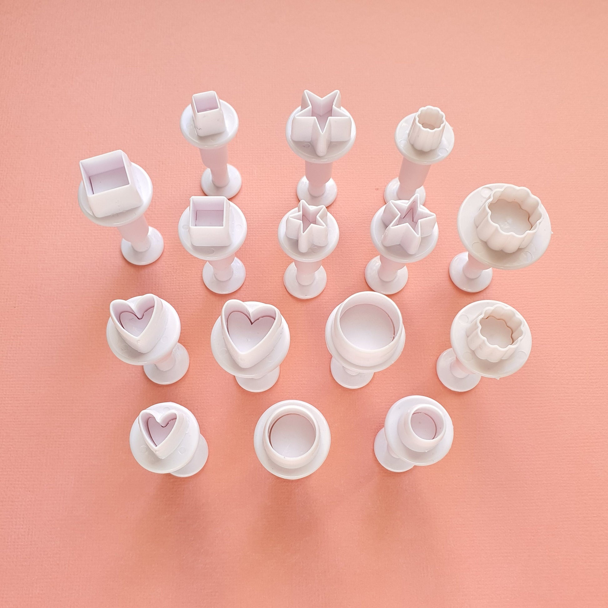 15 pcs cutters Geometry shapes for polymer clay - Luxy Kraft
