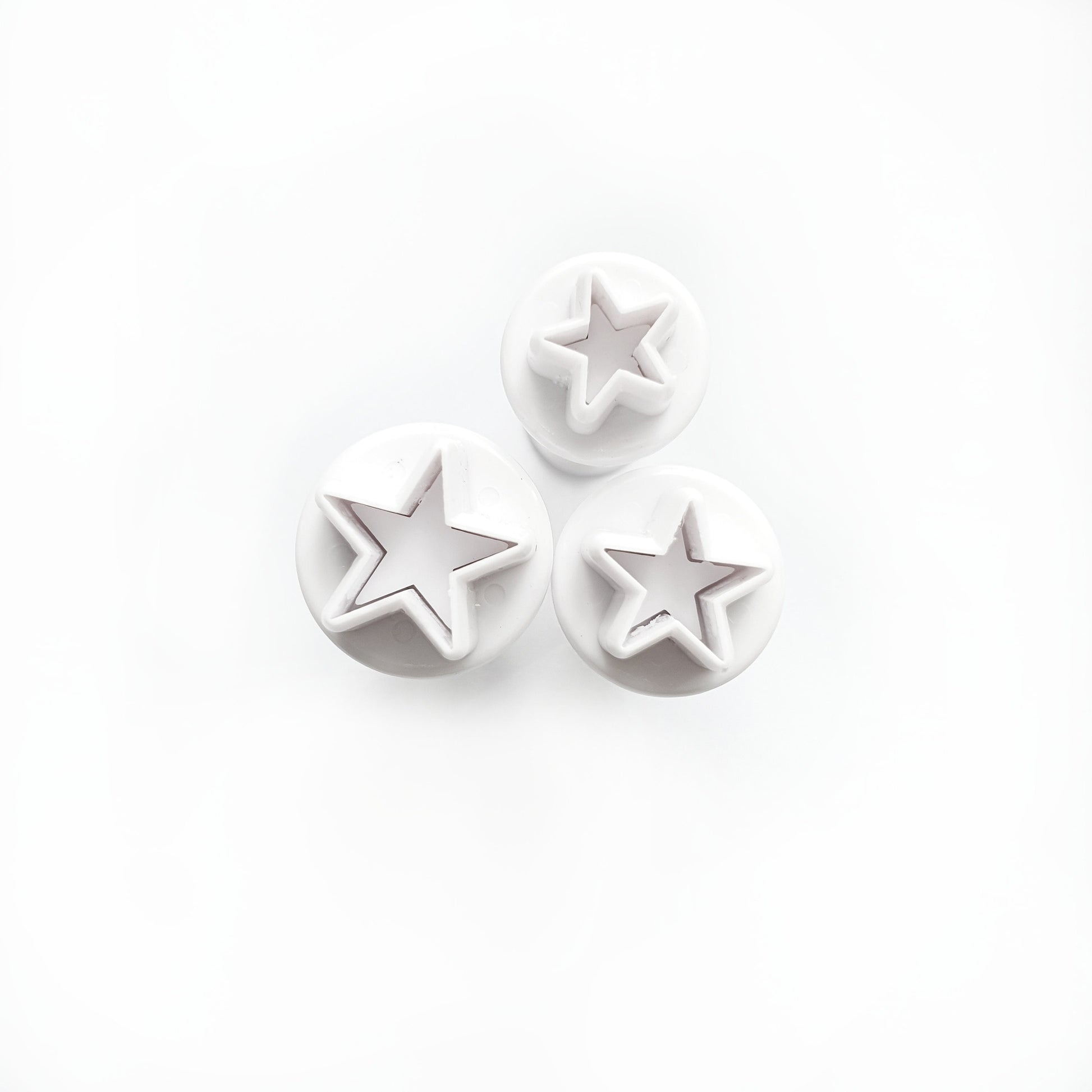3 pcs Stars cutters Geometry shapes for polymer clay - Luxy Kraft