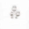 3 pcs Square cutters Geometry shapes for polymer clay - Luxy Kraft