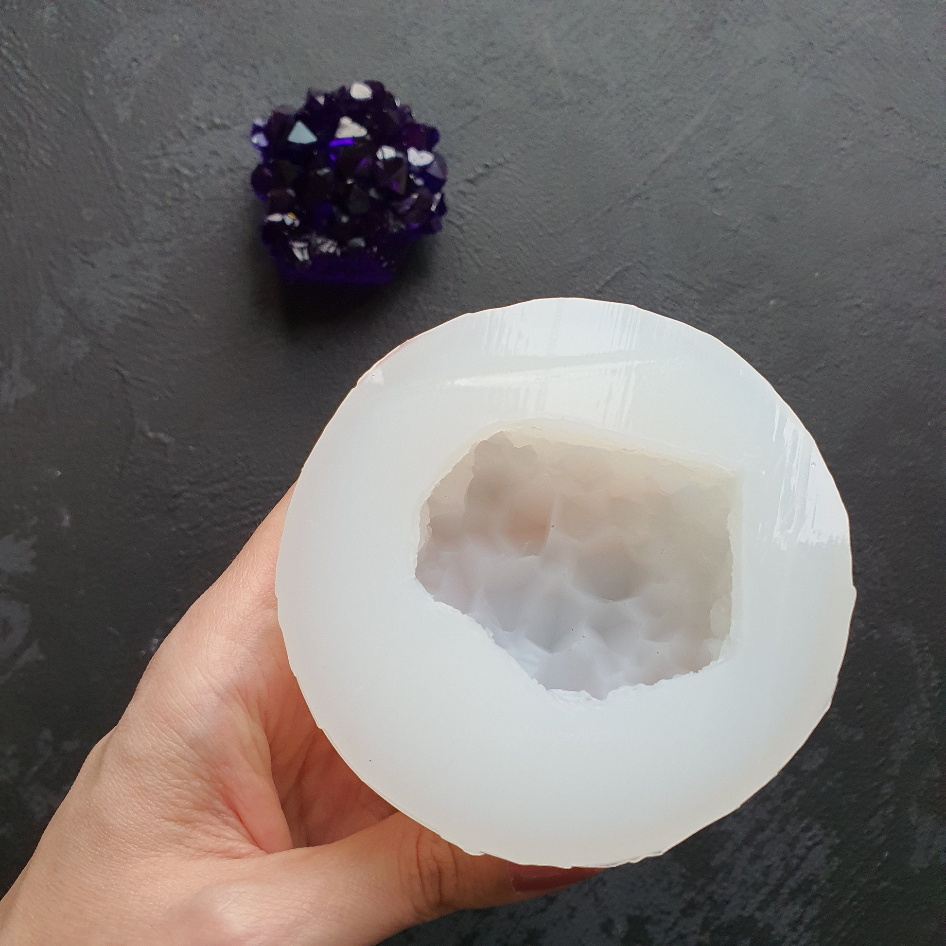 Mold Crystal Amethyst silicone epoxy mould 6 cm - Luxy Kraft