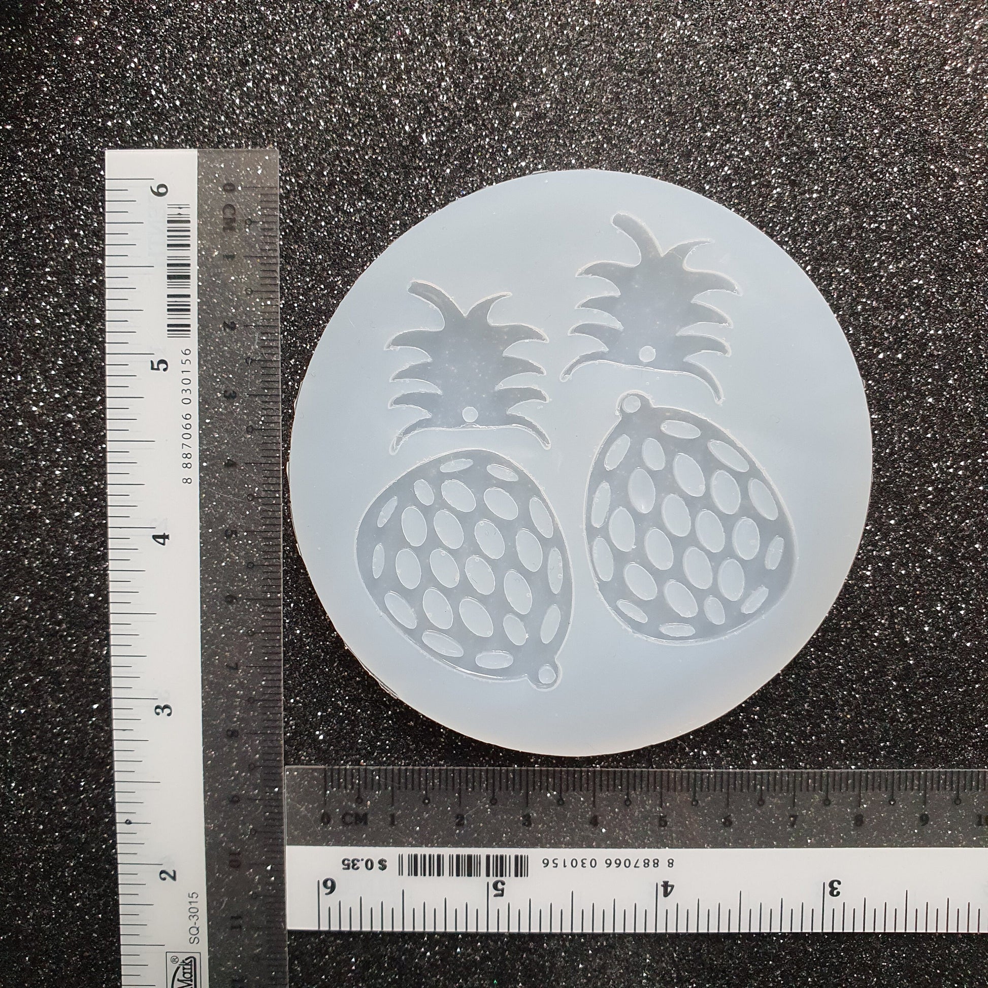 Pineapple Silicone earrings mold for resin and epoxy