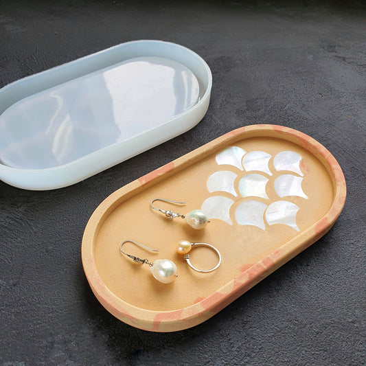 Mold Trinket tray Coaster silicone mould for Resin Epoxy Jesmonite - Luxy Kraft