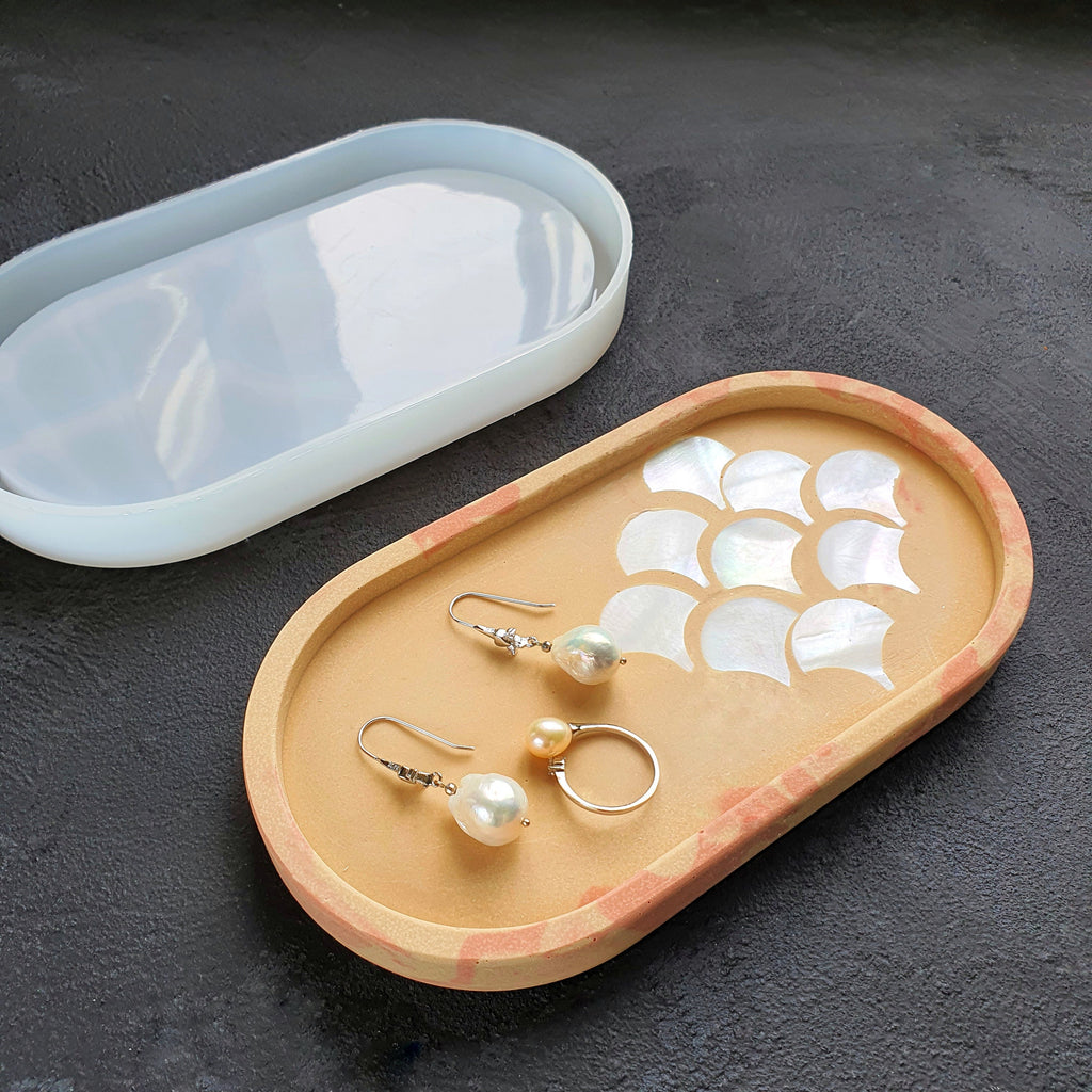 Mold Trinket tray Coaster silicone mould for Resin Epoxy Jesmonite - Luxy Kraft