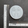 Abstract Woman Face Silicone earrings mold Jewelry Resin mould for resin and epoxy - Luxy Kraft