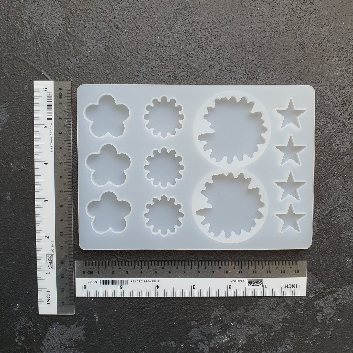 Earrings silicone mold for resin and epoxy craft